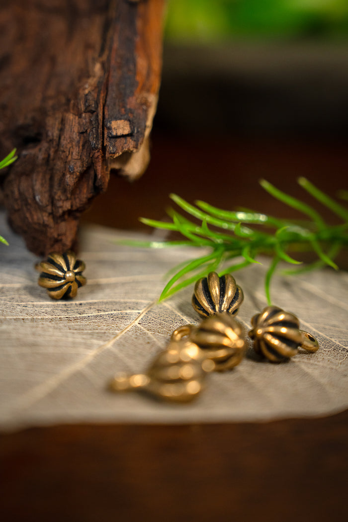 Medieval buttons Tver, set of 5 pieces, bronze