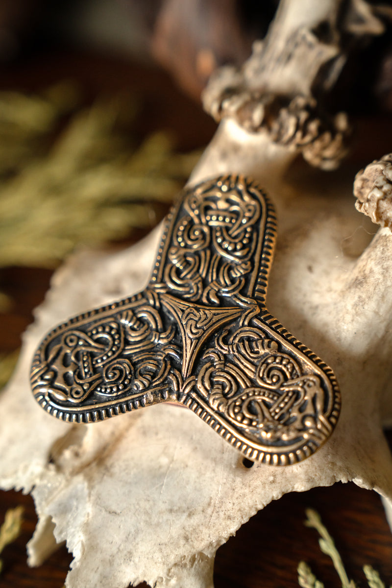 Viking brooch Tranby, bronze