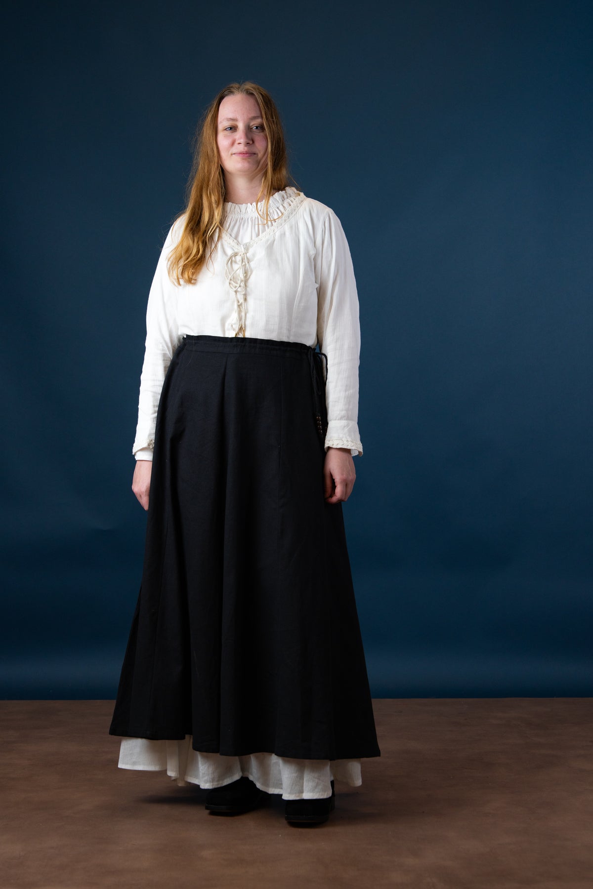 Renaissance skirt Melisende, black