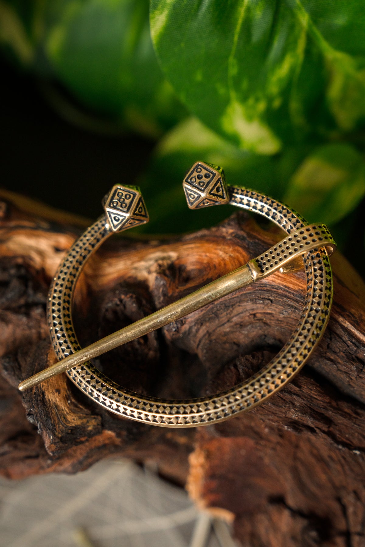 Viking horseshoe fibula Finland, bronze