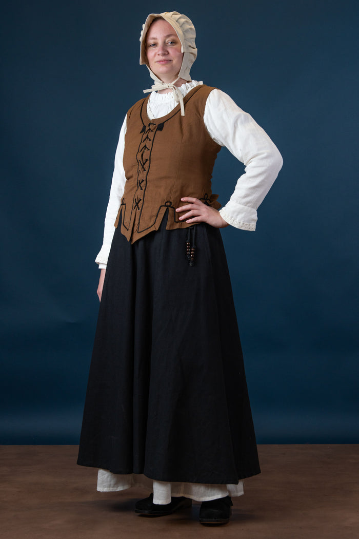Renaissance skirt Melisende, black
