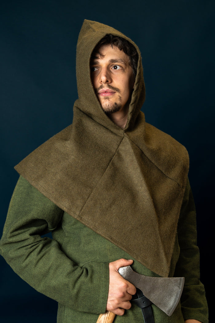Chaperon Skjoldehamm, wool blend, autumn green