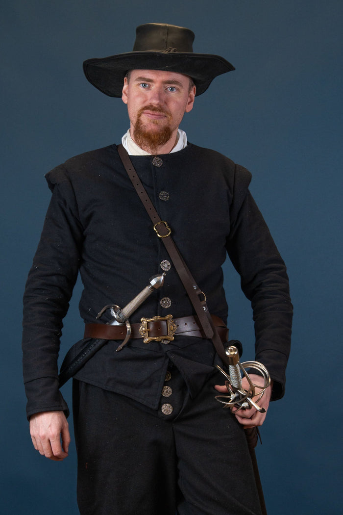 15th-16th century doublet, black