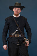 15th-16th century doublet, black
