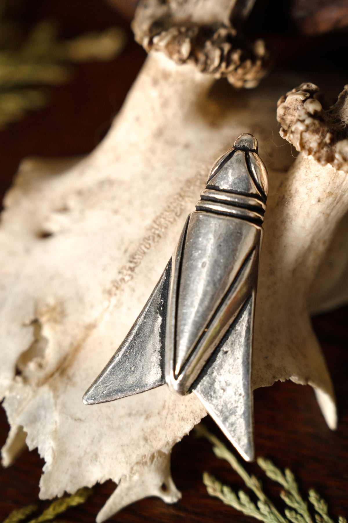 Germanic/ Roman Fibula Pannonia, silver pledged