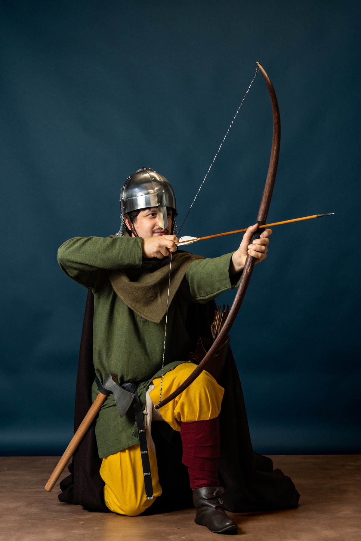 Viking spangenhelm with chainmail, 1-1.2 mm
