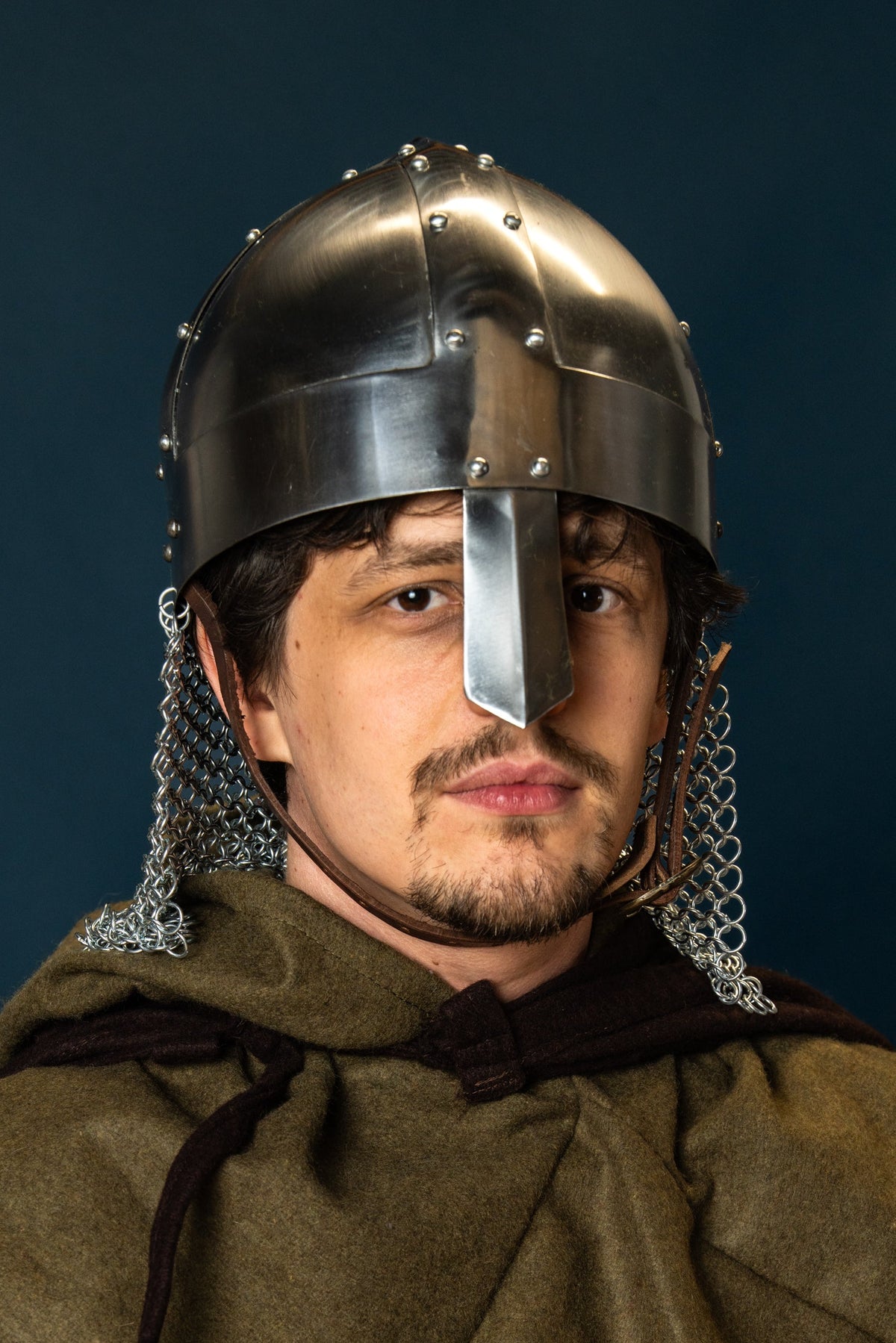 Viking spangenhelm with chainmail, 1-1.2 mm