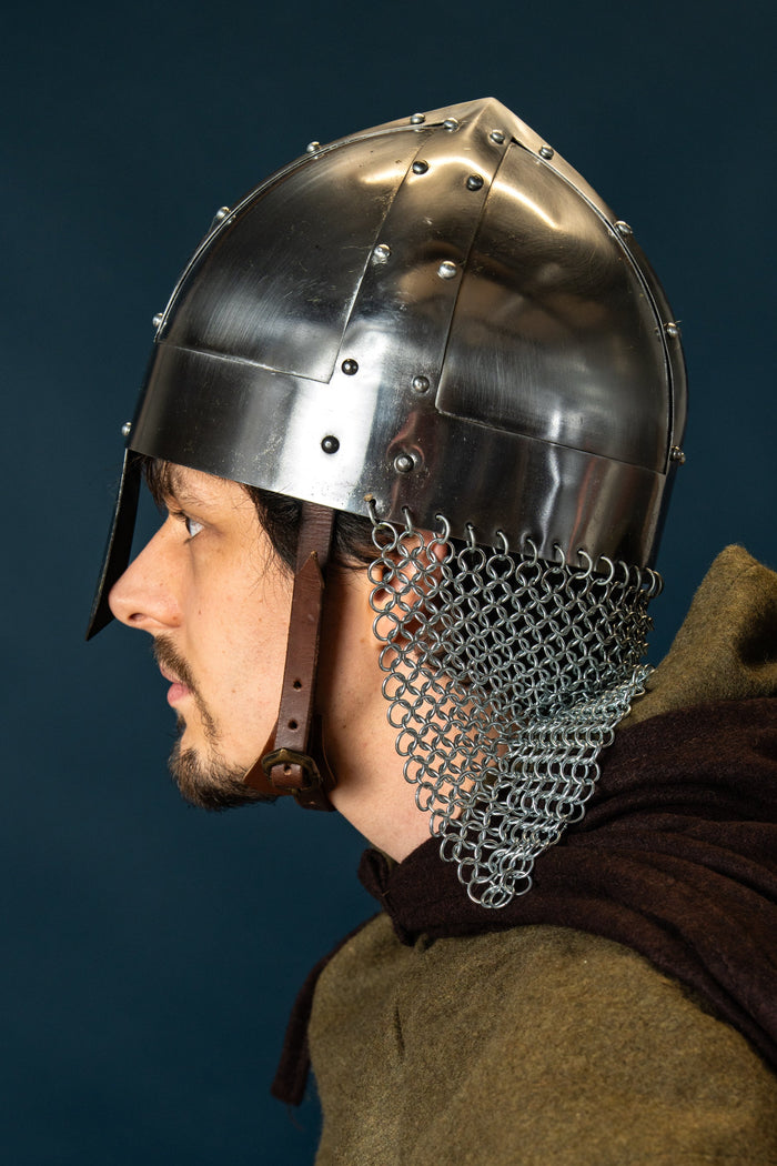 Viking spangenhelm with chainmail, 1-1.2 mm