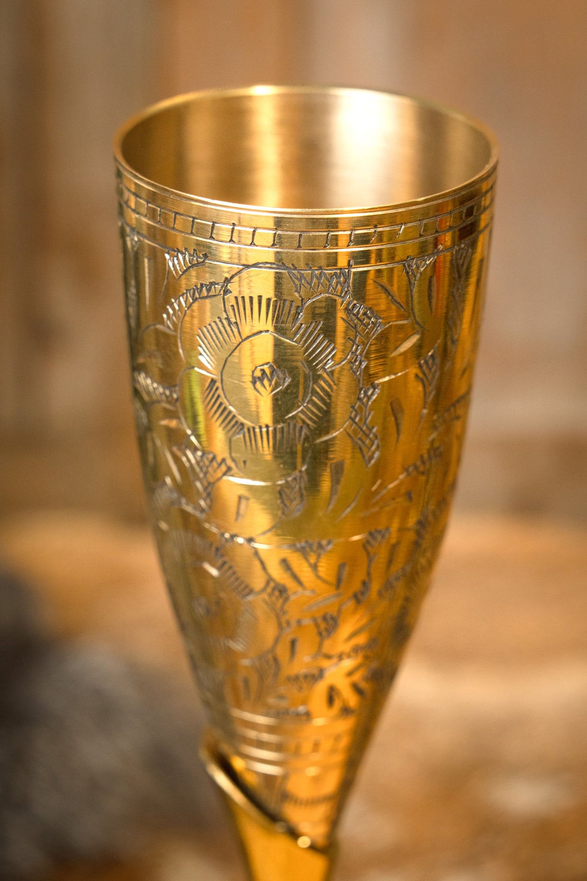 15th century brass chalice