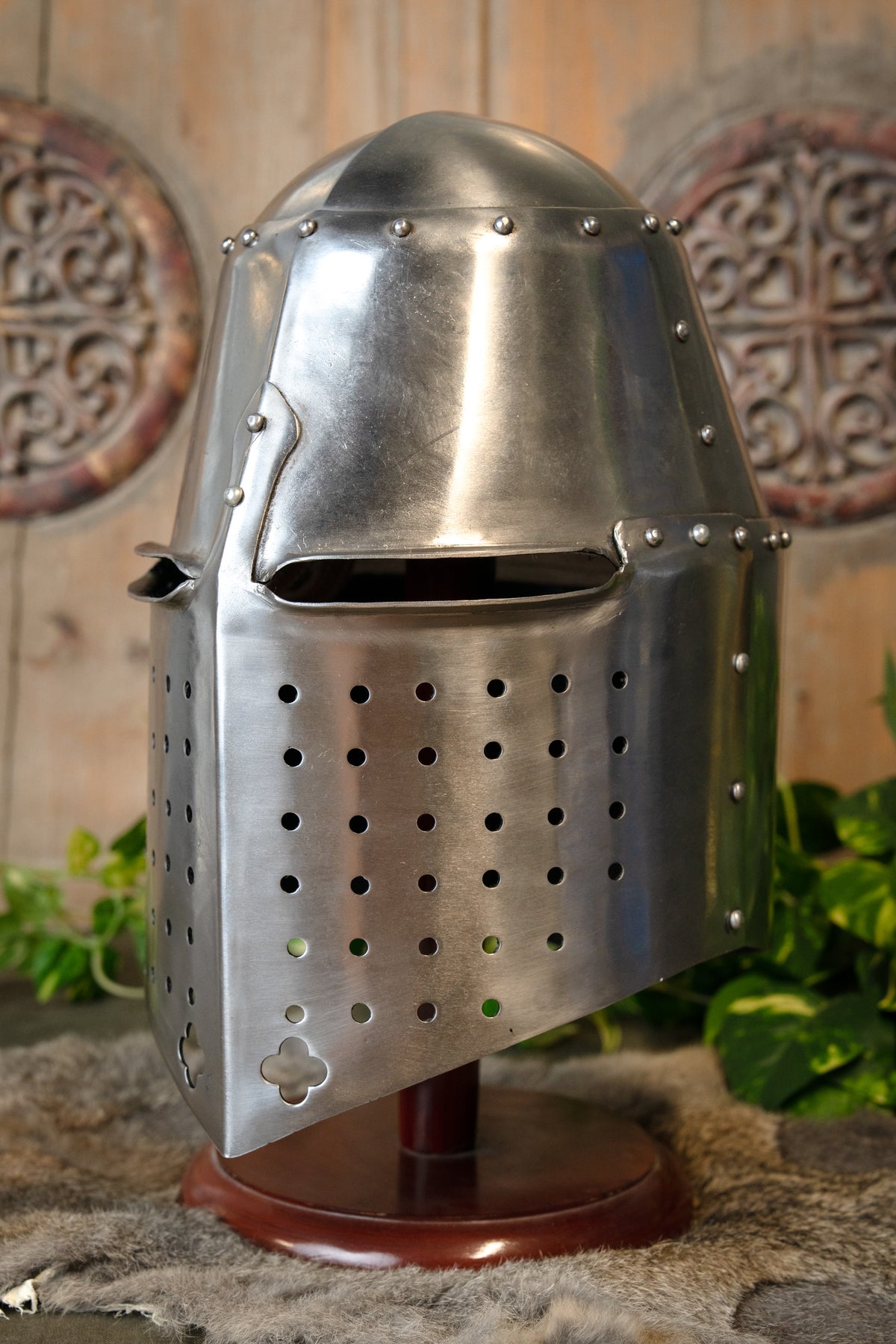14th century helmet Sir Richard Pembridge, 2 mm (battle-ready)