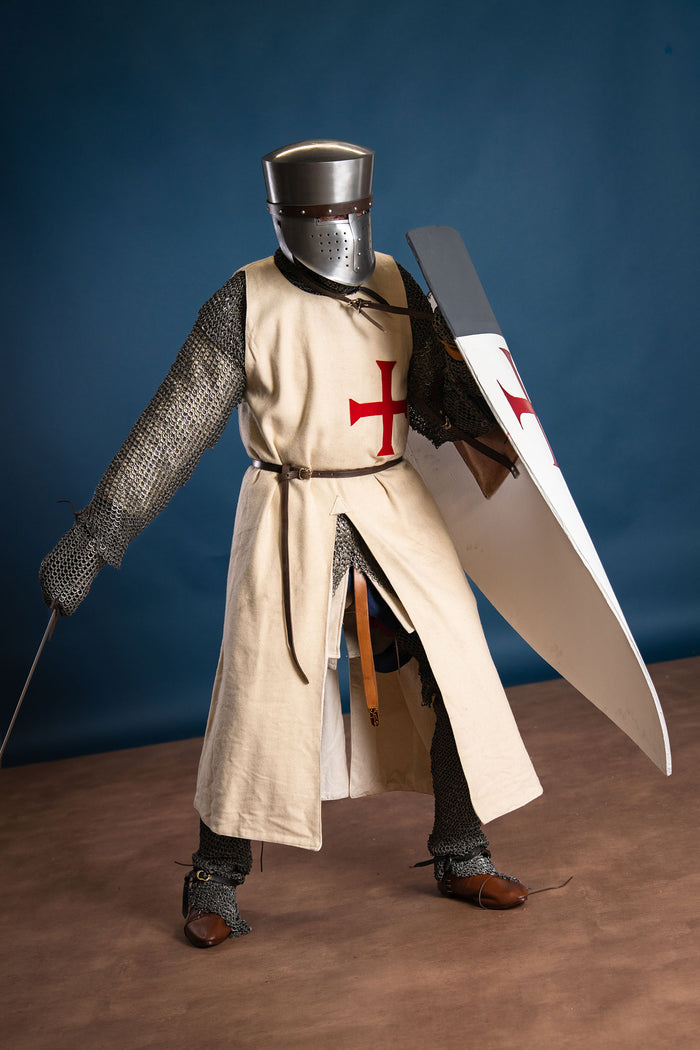 Historical templar surcoat, cream