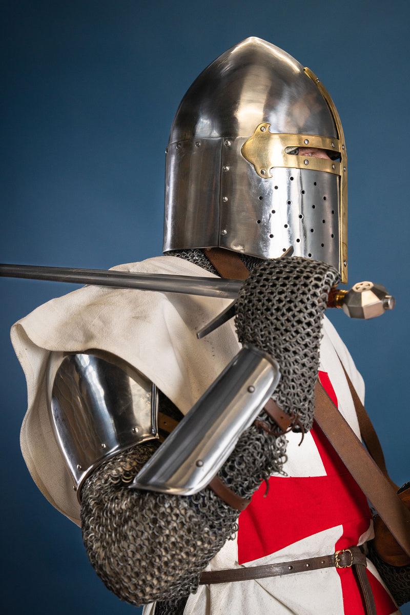 Steel bracers, underarm armor, 1.2 mm