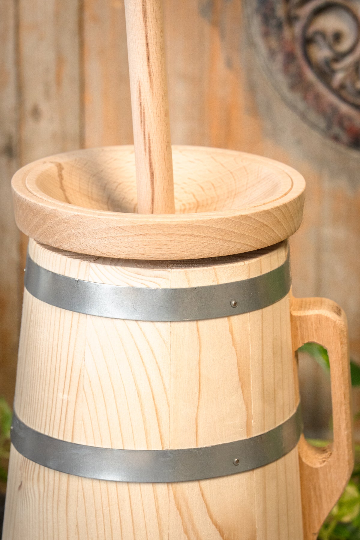 Wooden churn