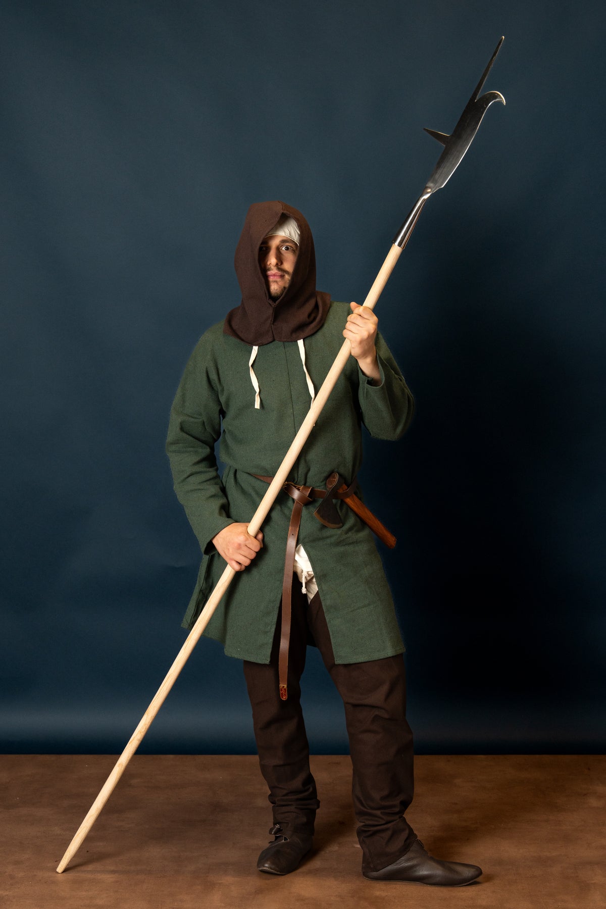 Brown Medieval Hood, Cotton