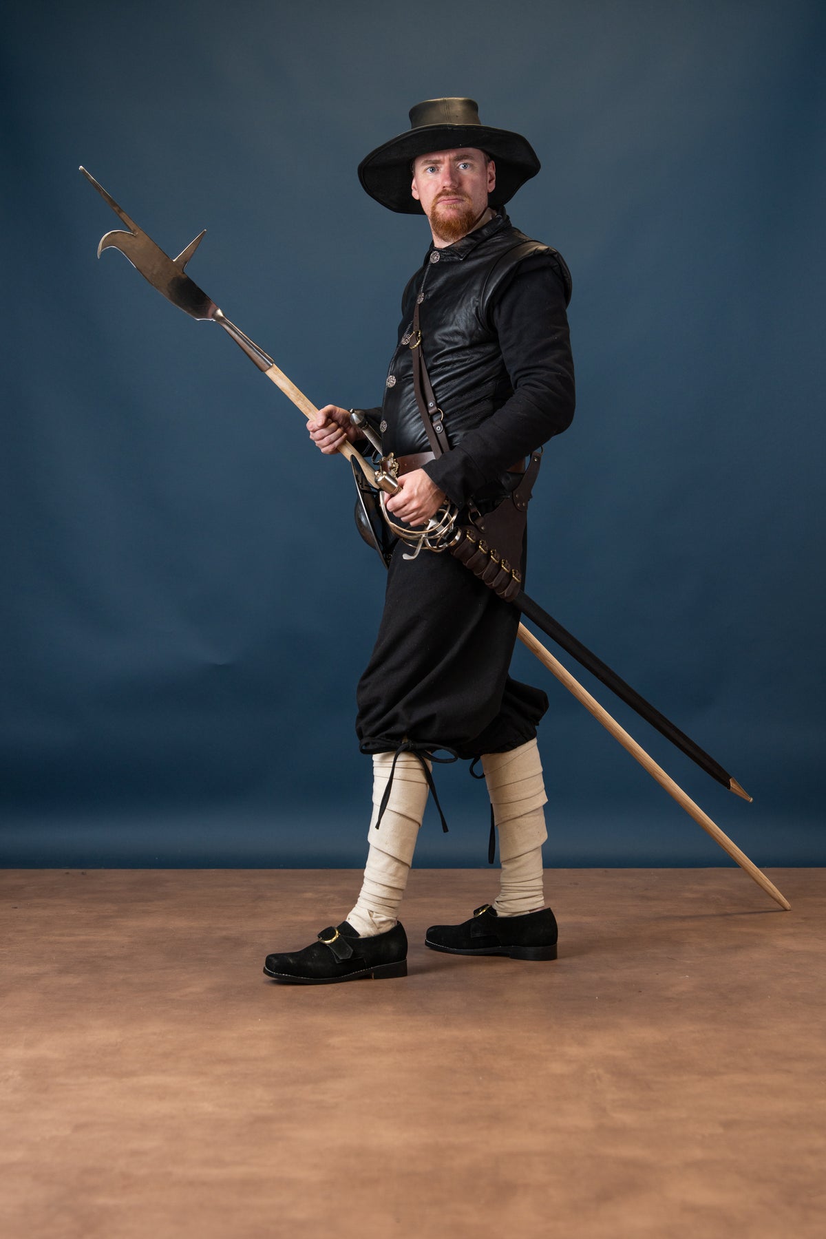 Leather jacket Tilly, 16th - 17th century, black