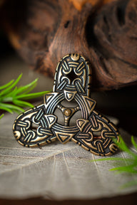 Borre style fibula Smolensk, bronze