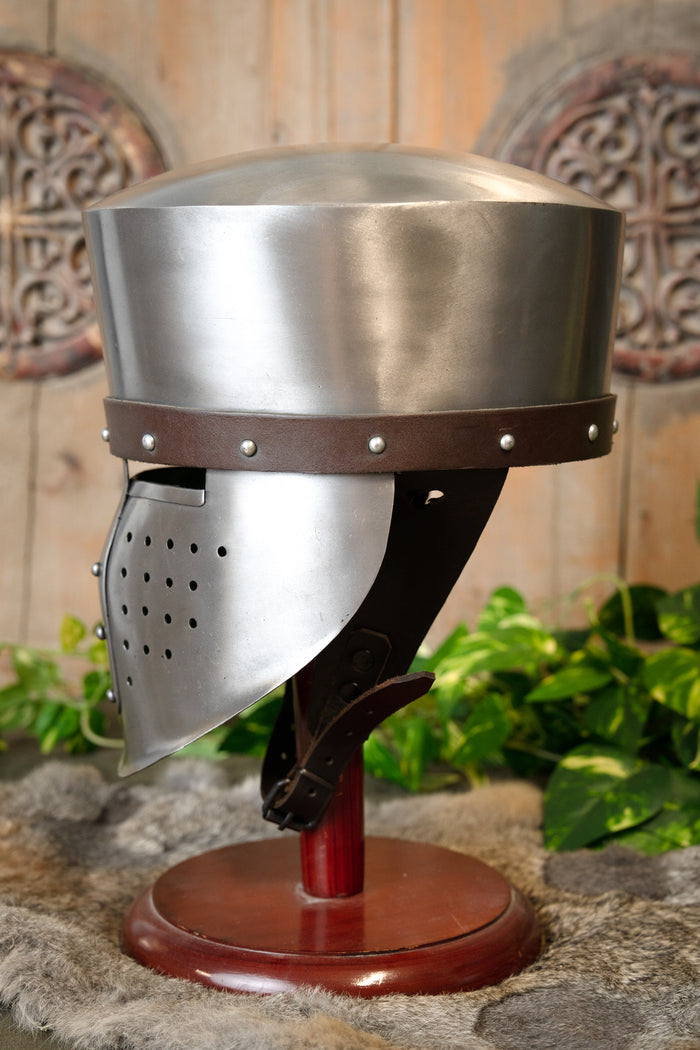 Medieval knight helmet Laurin, 1.3 mm
