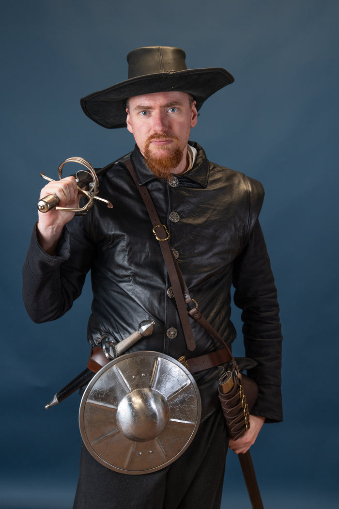 Leather jacket Tilly, 16th - 17th century, black