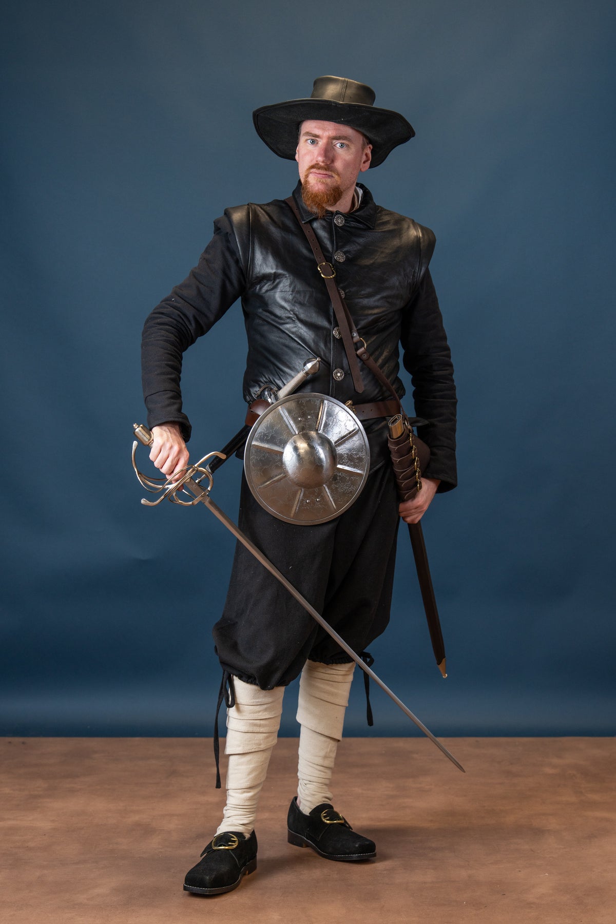 Leather jacket Tilly, 16th - 17th century, black