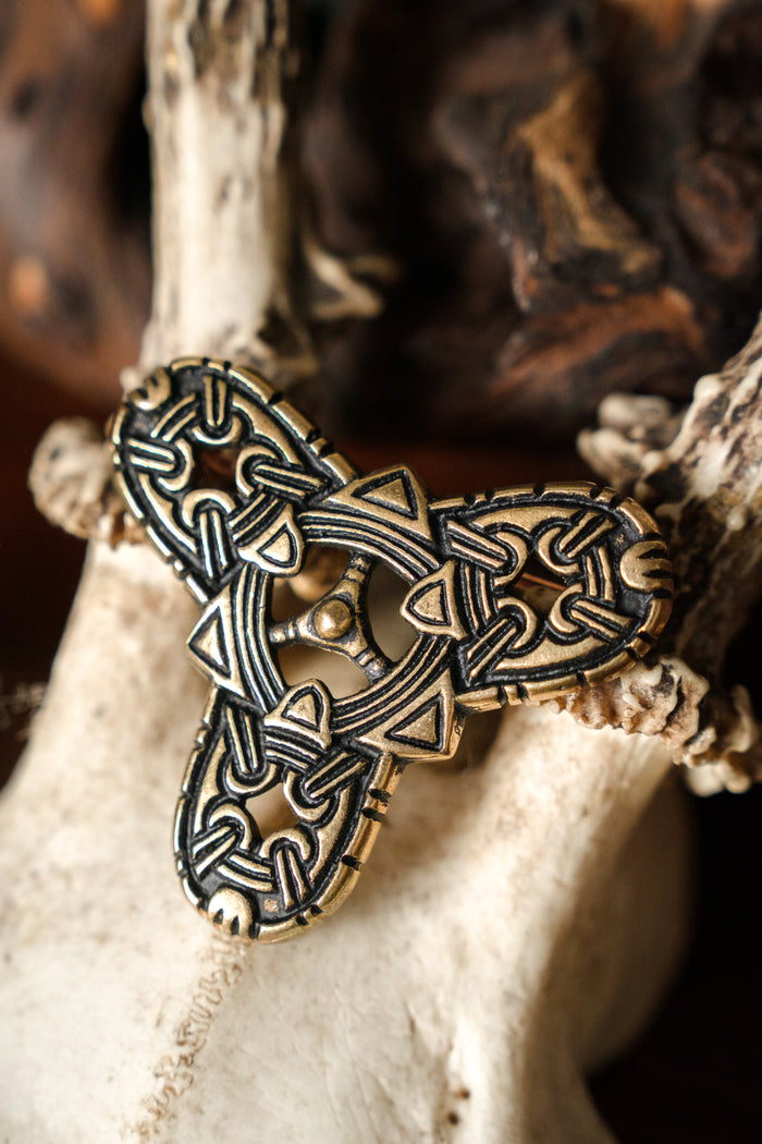 Borre style fibula Smolensk, bronze