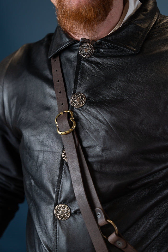 Leather jacket Tilly, 16th - 17th century, black