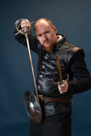 Leather jacket Tilly, 16th - 17th century, black