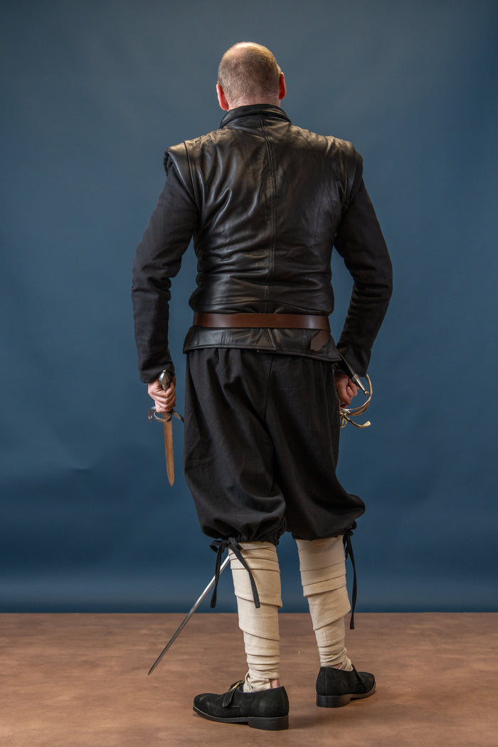 Leather jacket Tilly, 16th - 17th century, black