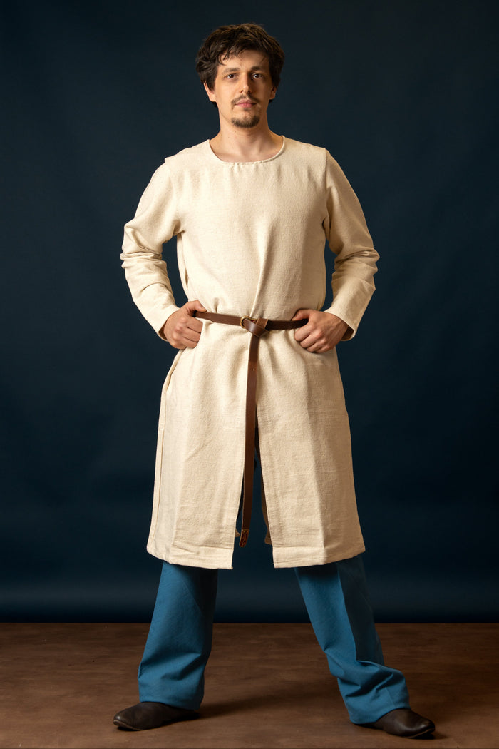 Long medieval tunic Arnaud, natural