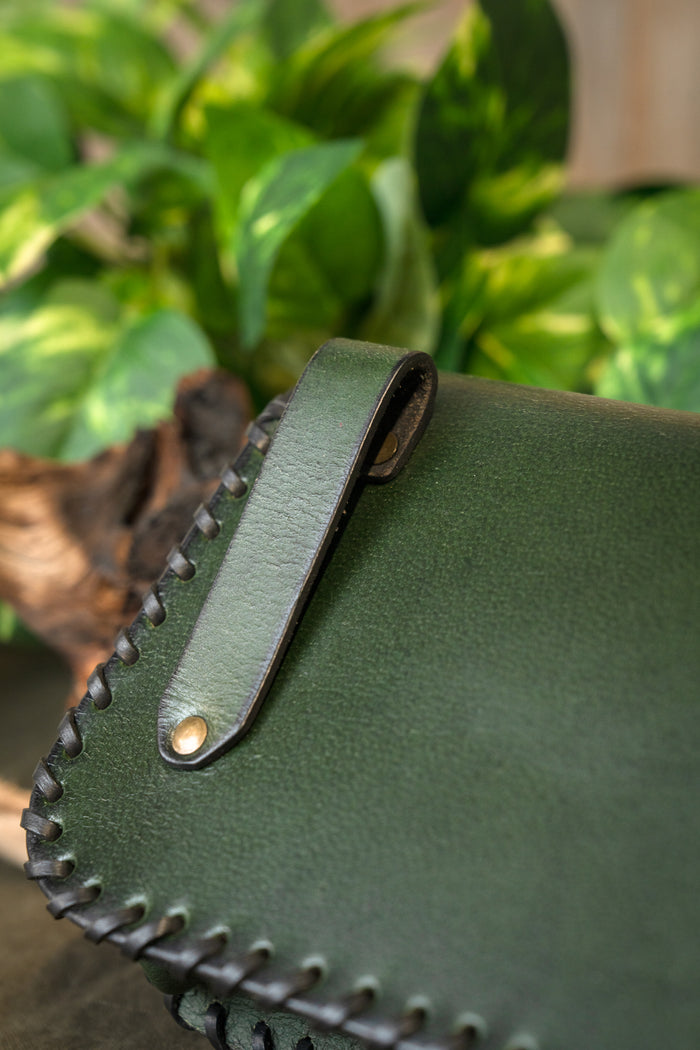 Viking bag with Valknut, green