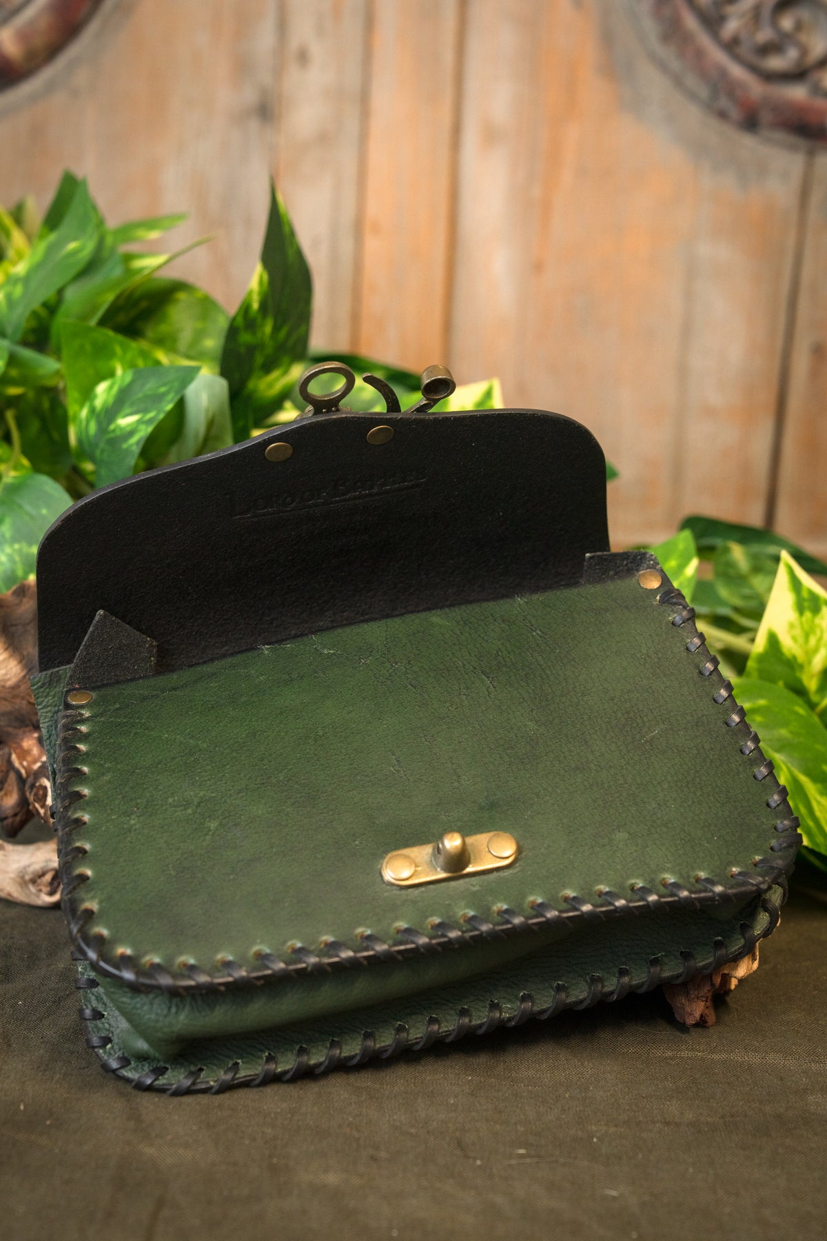 Viking bag with Valknut, green