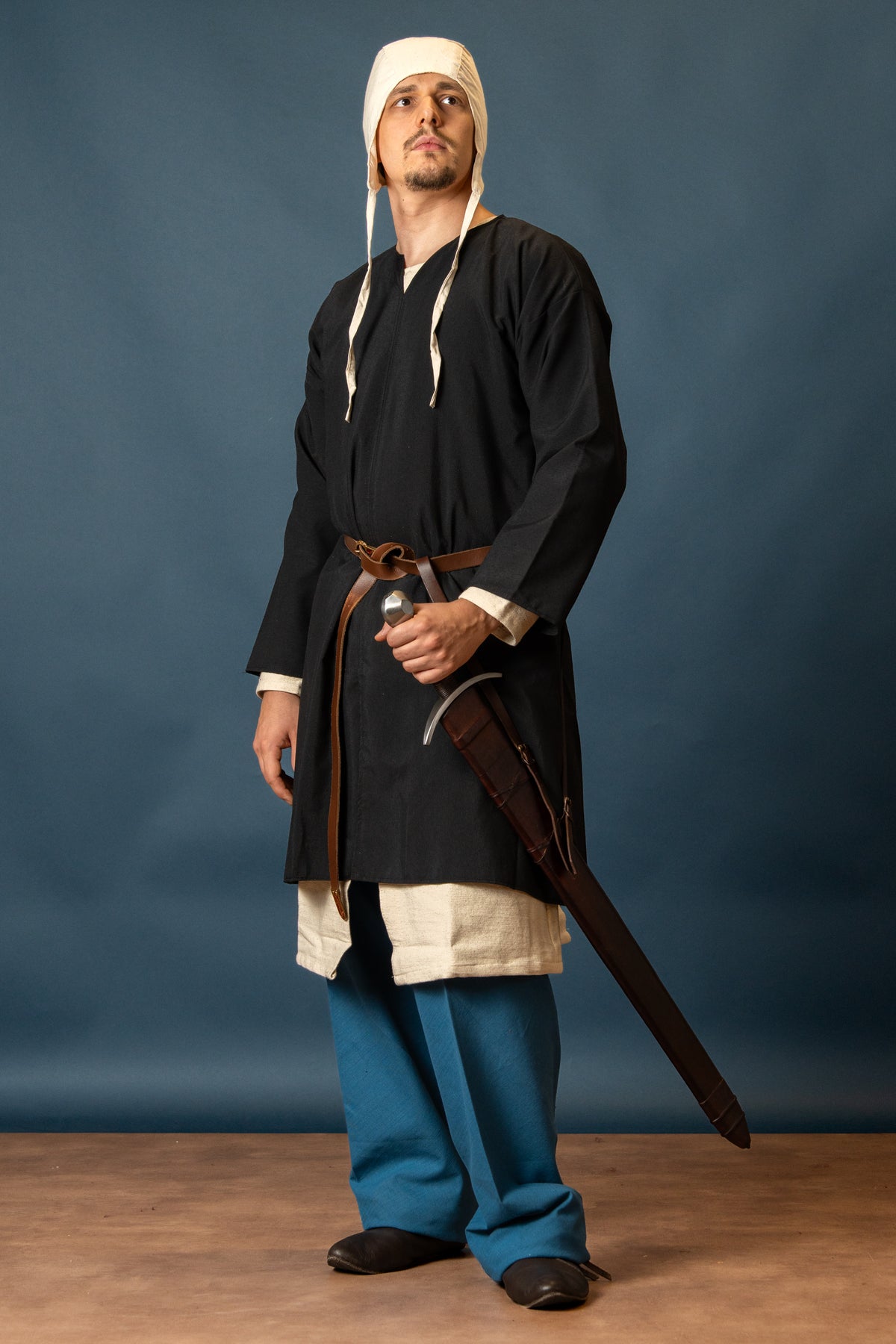 Normandy tunic, william, Linen - Black