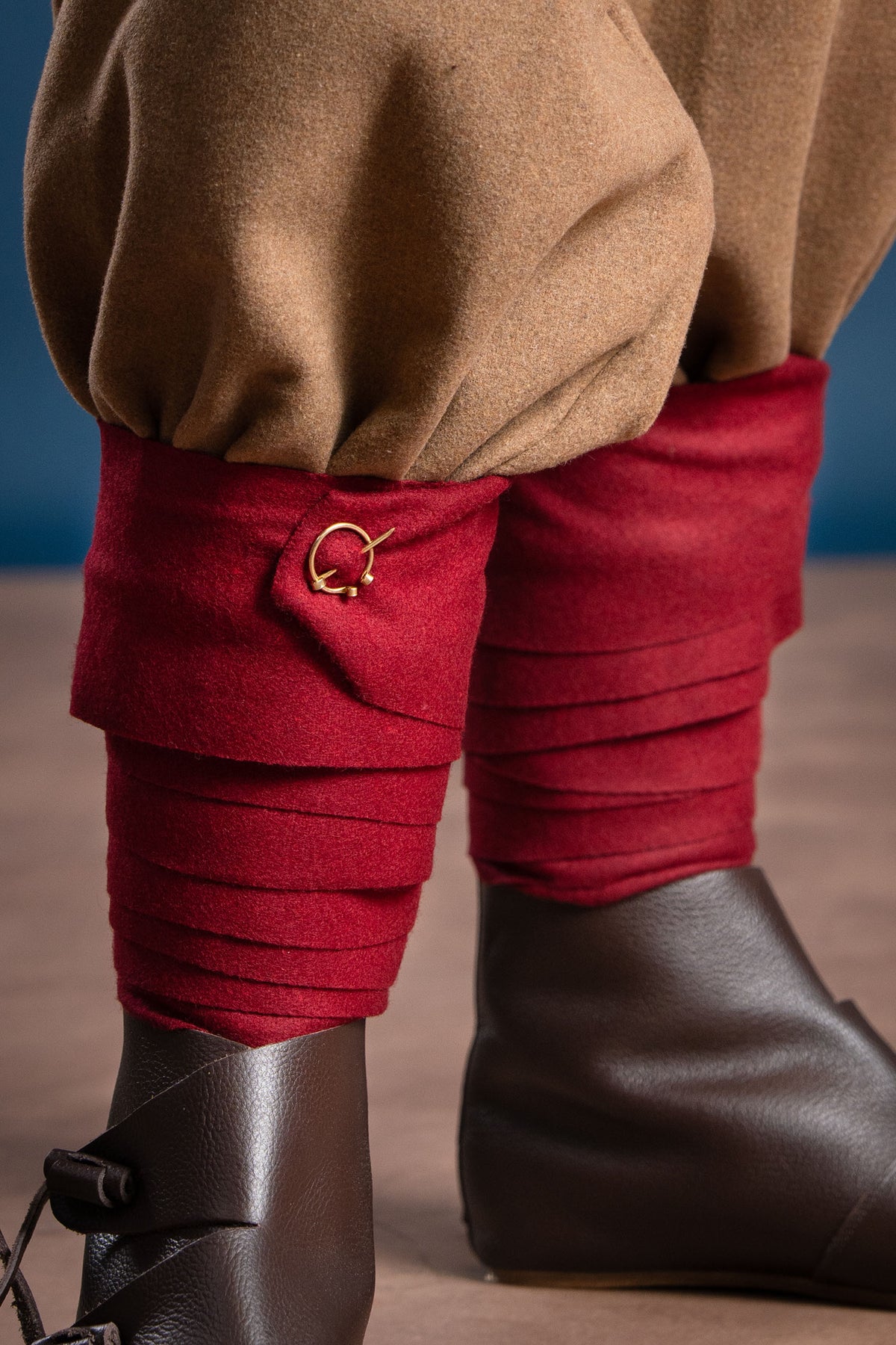 Viking leg wraps, 100% wool, various colours