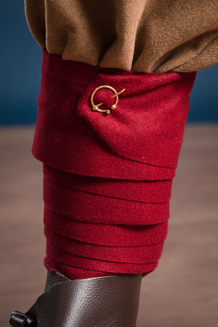 Viking leg wraps, 100% wool, various colours