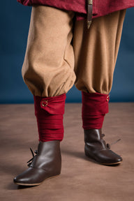 Viking leg wraps, 100% wool, various colours