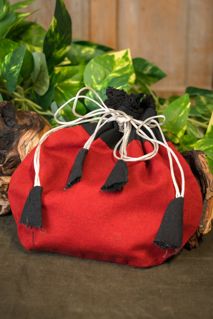 Money pouch Lynette, red-black