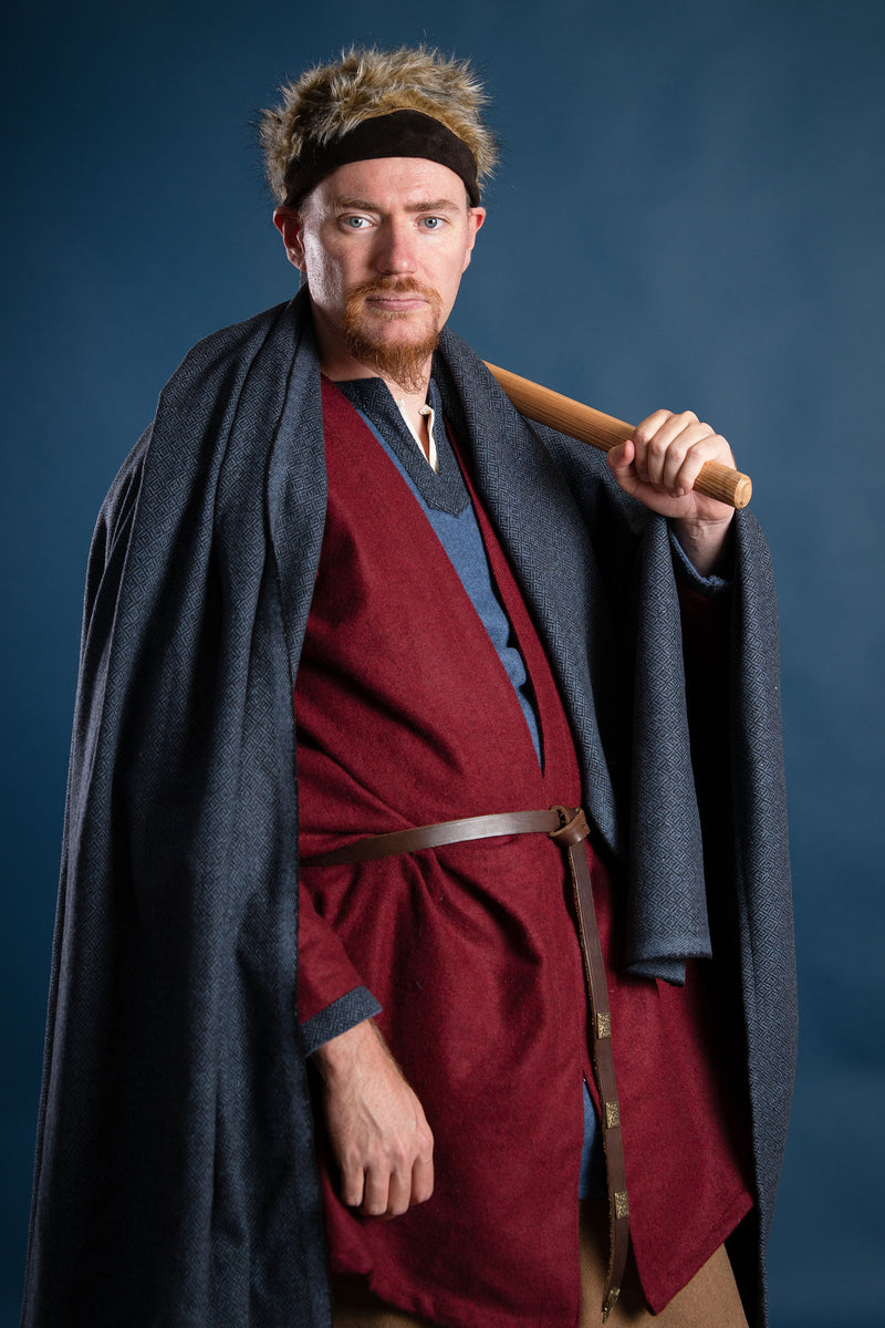 Wikinger Mütze Ragi, Leder, braun