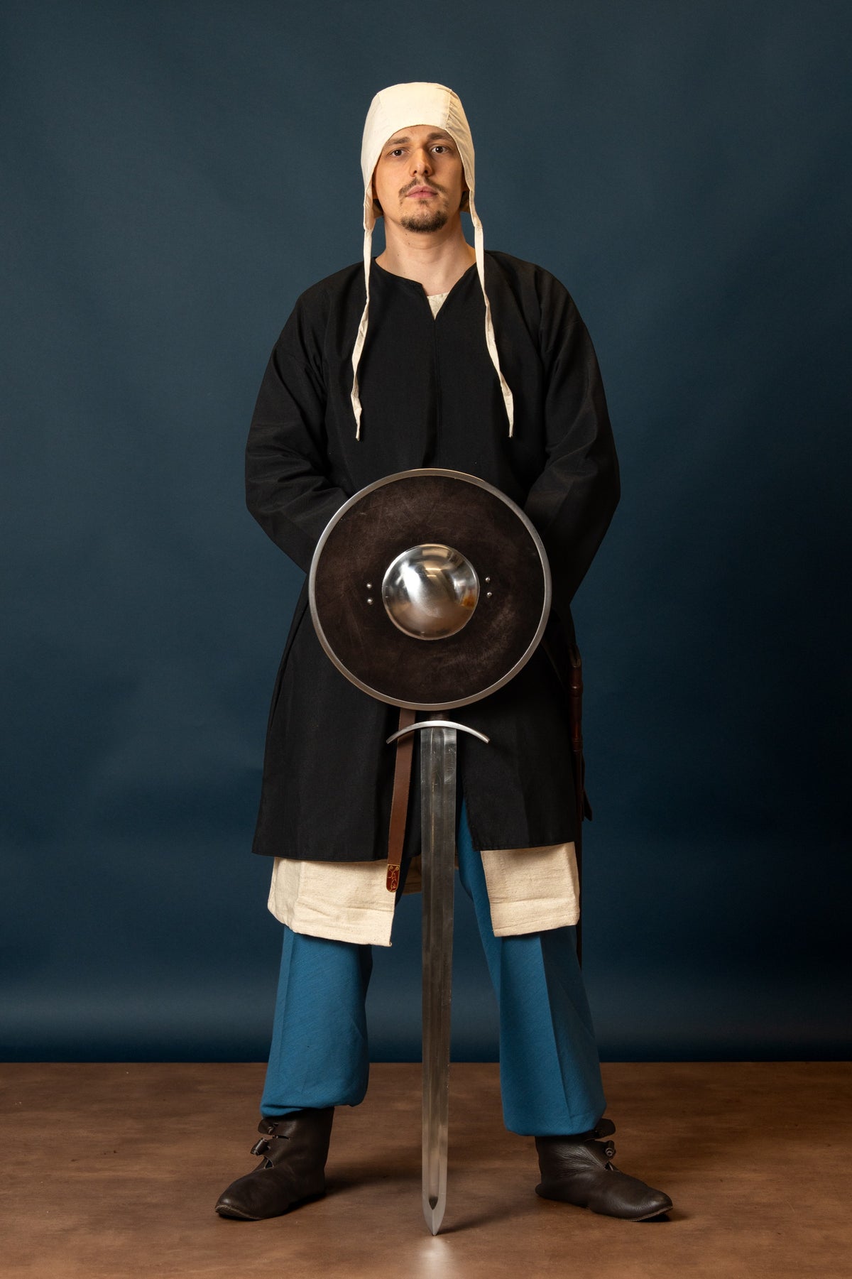 Normandy tunic, william, Linen - Black