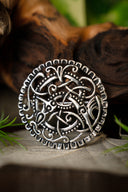 Viking brooch Pitney, silvered bronze