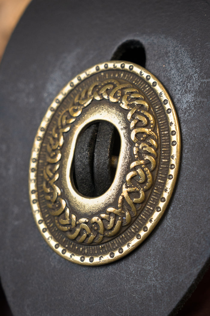 Medieval money pouch, large, dark brown