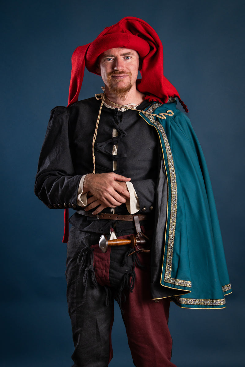 Doublet du XVe siècle Rafael, noir