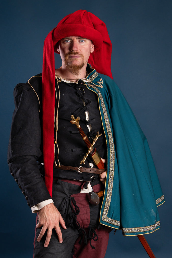 Mandilion, Musketeers cloak François, black