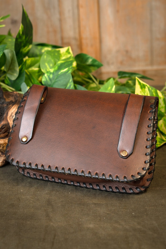 Viking bag with Valknut, brown