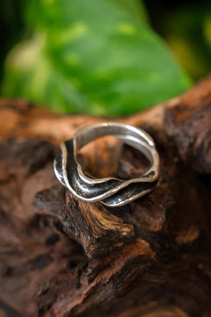 Ring Vendel, silvered bronze