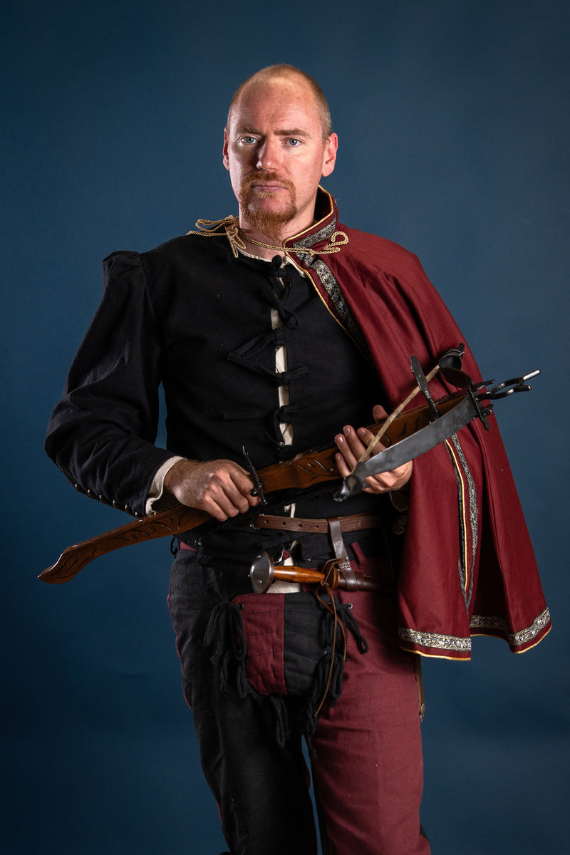 Doublet du XVe siècle Rafael, noir