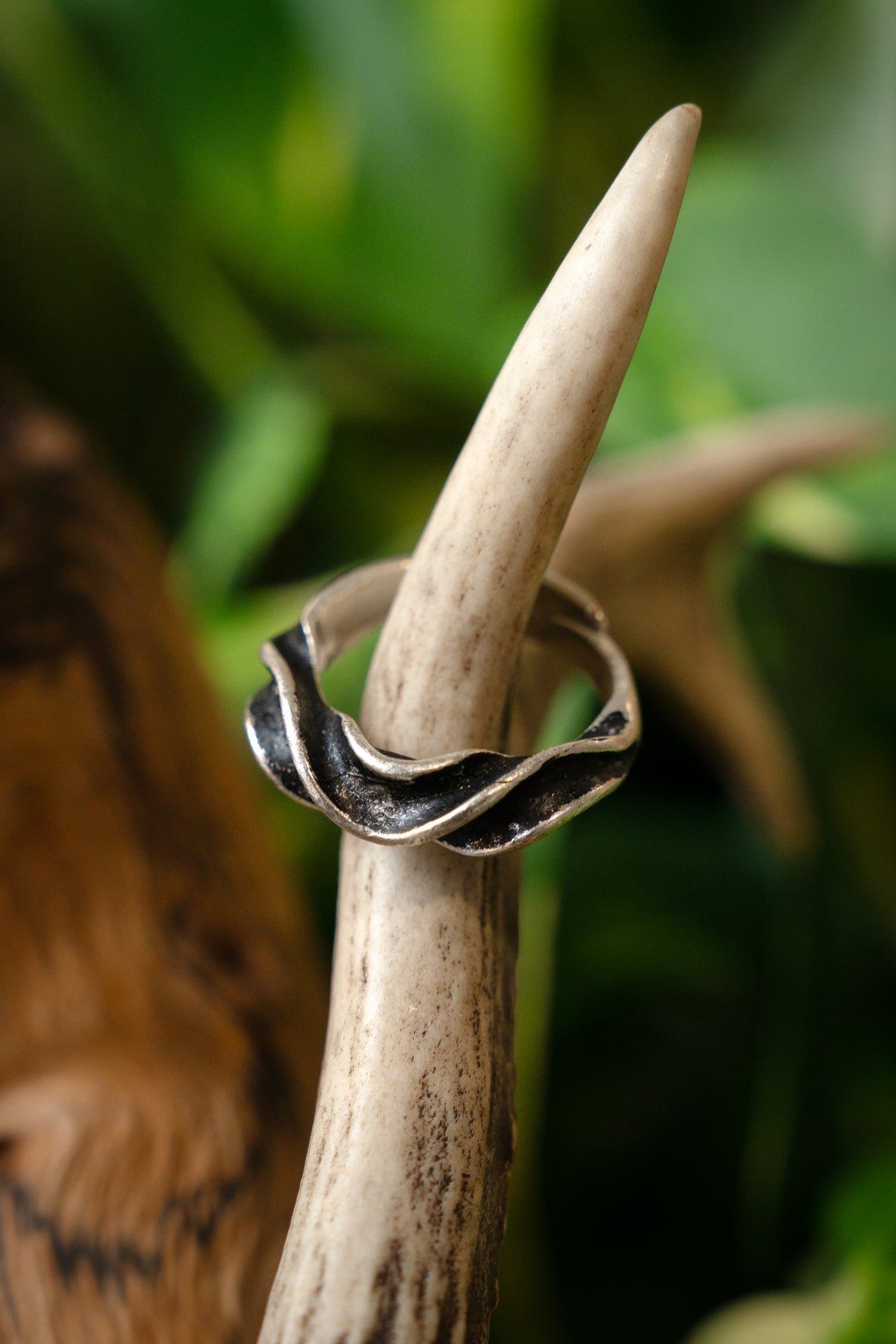 Ring Vendel, silvered bronze