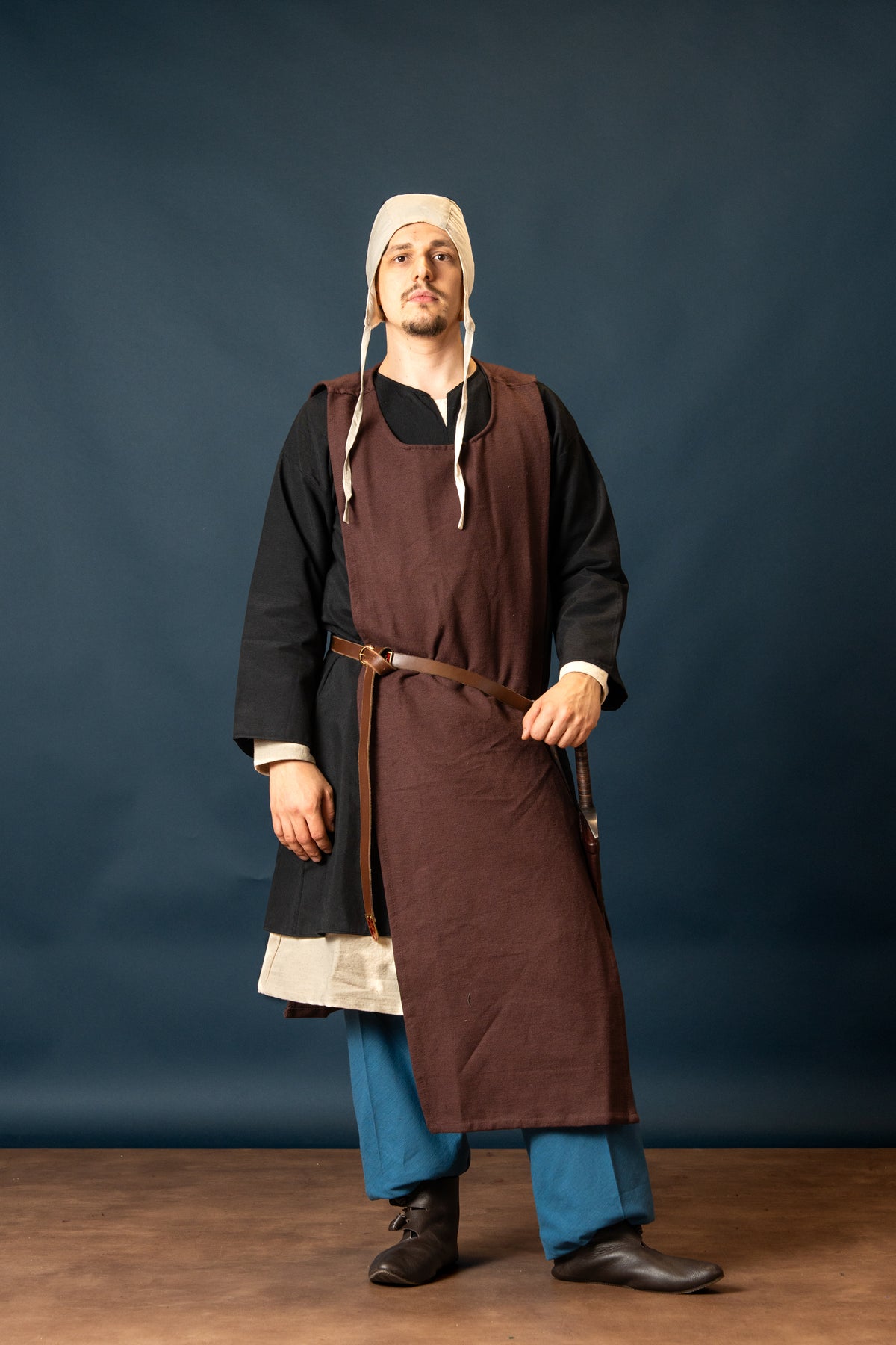 Normandy tunic, william, Linen - Black