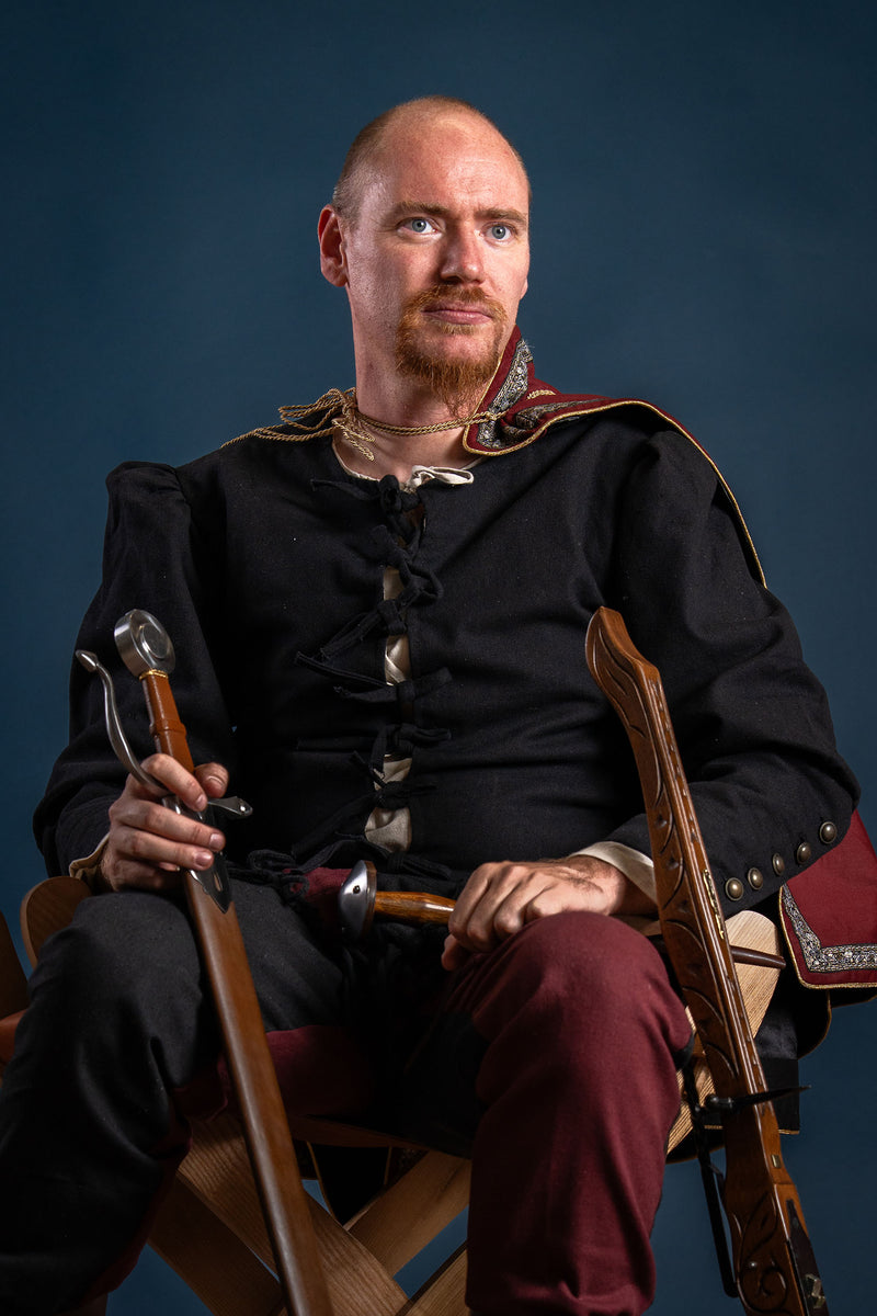 Doublet du XVe siècle Rafael, noir