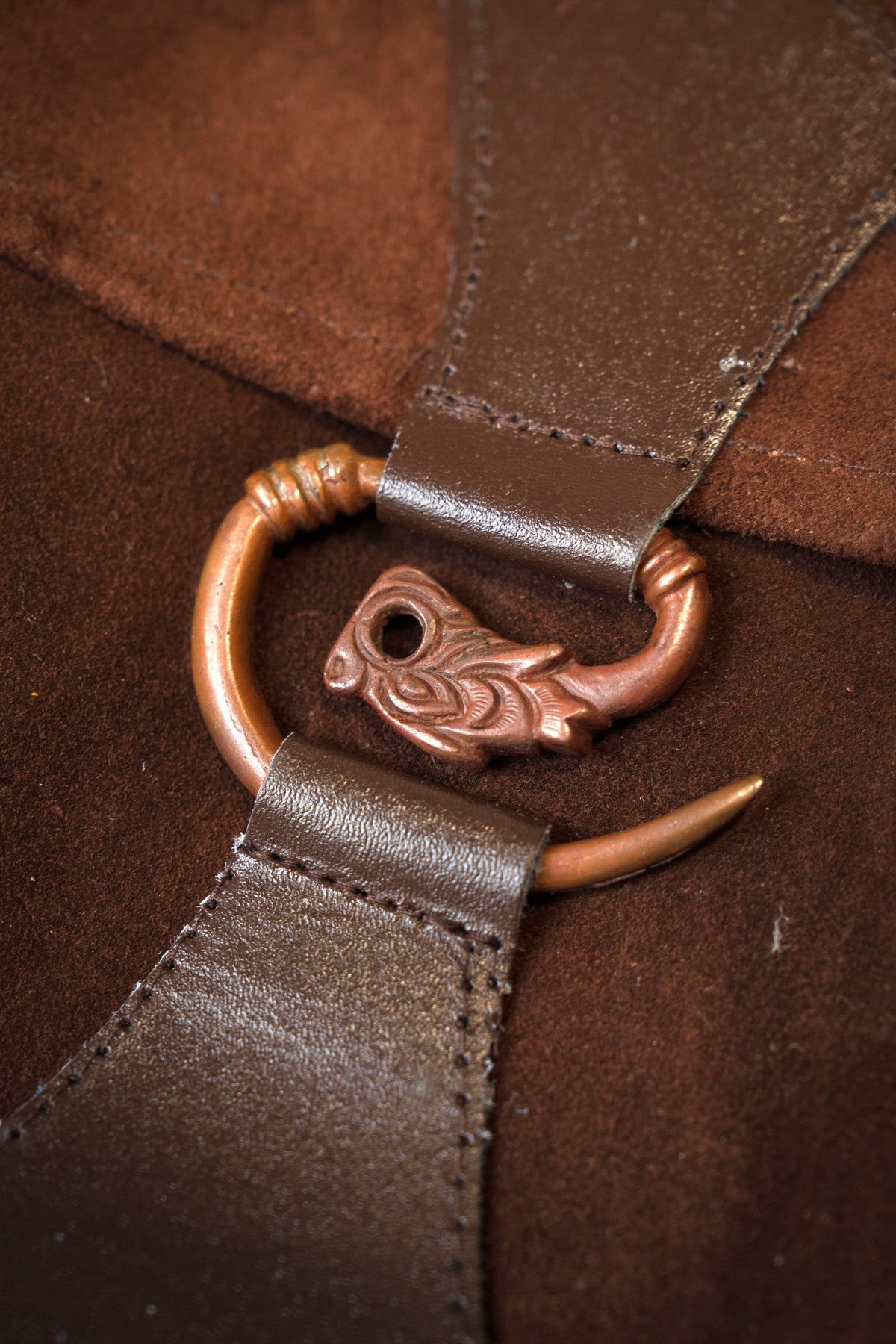 Belt bag dragon, brown