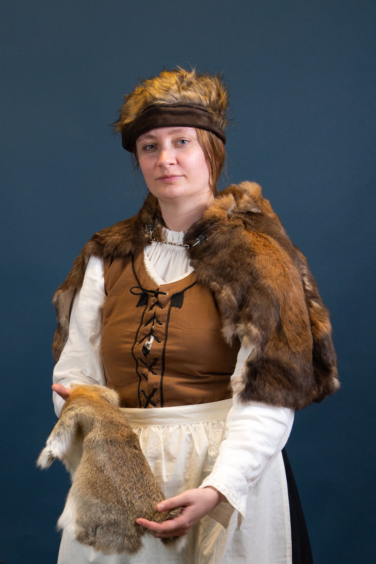 Viking cap Ragi, brown, wool blend