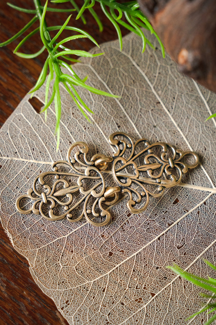 Renaissance cloak clasp, bronze